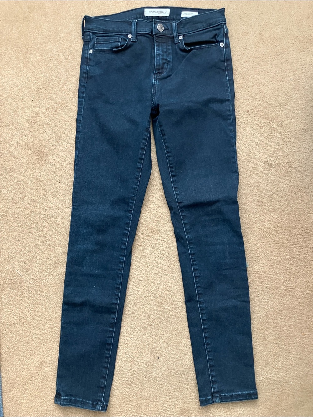 Banana Republic Dark Blue High Rise Skinny Ankle Jeans - Women's Size 26